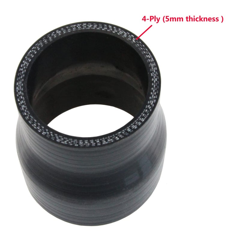 Ucreative 4-Ply Straight Coupler Silicone Hose ID 2.0 inch to 2.5 inch (51mm to 63mm) - Image 3